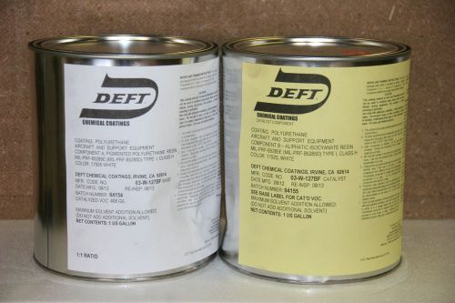 Deft polyurethane topcoat paint kit 03-w-127bf (white 17925) 2 gal for sale