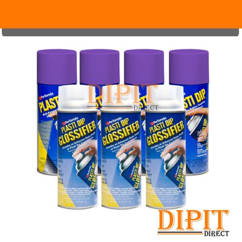 Performix plasti dip pure purple gloss wheel kit 4 purple &amp; 3 gloss spray cans for sale