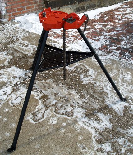 Ridgid 450 tristand chain pipe vise 1/8” to 5&#034; capacity - refurbished for sale