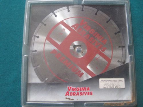 VIRGINIA ABRASIVES 10&#034; x .090 x DM7/8-5/8 Tile Wet Dry Diamond Blade - NEW