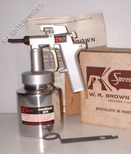 Vintage W.R. Brown Sandblast Gun Model 352-A *New/Old Stock*
