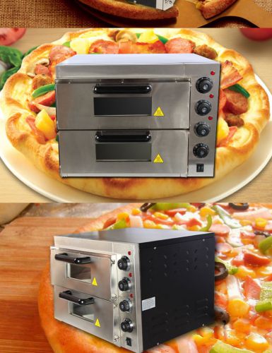 Commercial ceramic stone fired! electric double pizza oven! 110v/220v for sale