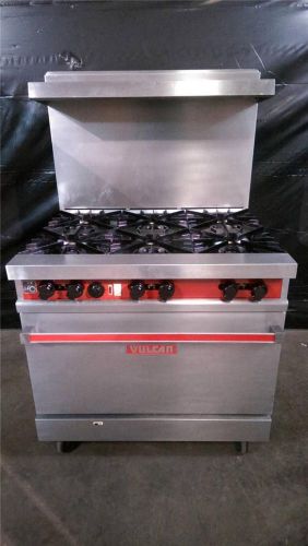 Vulcan 36CC 6 burner gas range with convection oven