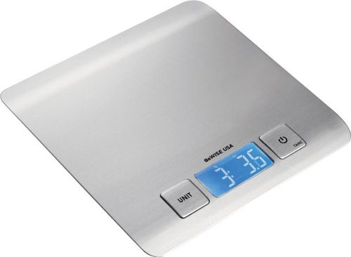 New digital kitchen food weight scale ultra refined stainless steel bin nwt for sale