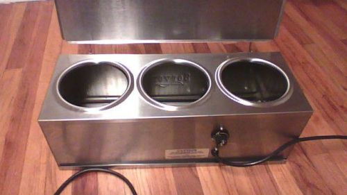 Dip Coat Warmer Sever Products 3-Can Commercial  Stainless Tested Works Great!