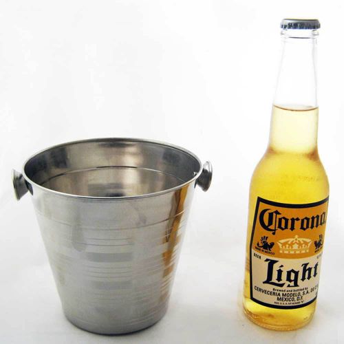 Stainless Steel Ice Bucket Water Pail Wine Bucket Champagne Bar 1 Quart 32Oz New