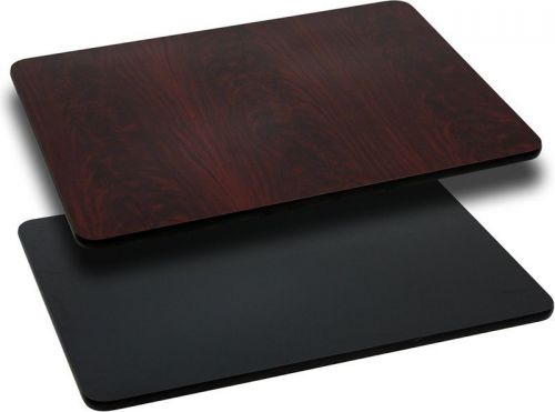 30&#039;&#039; x 60&#034; rectangular table top with black or mahogany reversible laminate top for sale