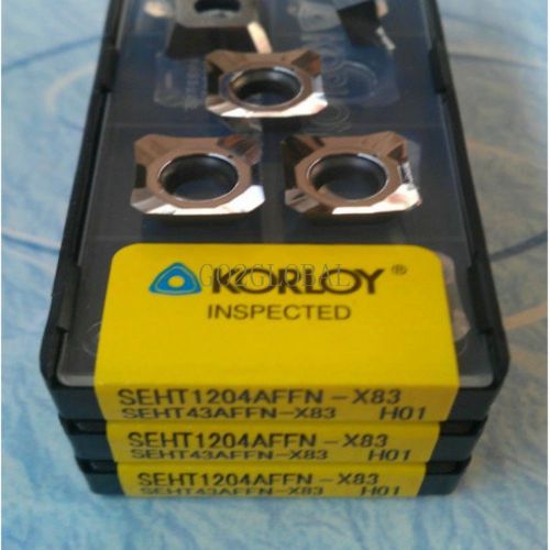 10pcs/1Box 4A 5 Box x NEW SEHT1204AFFN-X83 IN BOX Korloy H01 CNC Carbide Insert
