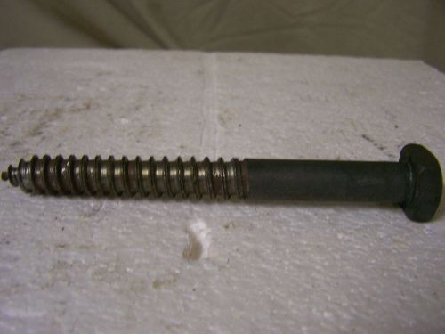 1/2&#034; x 5&#034; square head lag bolts - black finish -nos - qty. 10 for sale