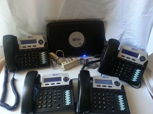 XBlue Networks x16 phone system Four Phones 1670 KSU 1610 XB2022-04 DTE x16vss