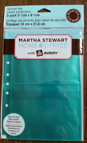 Martha Stewart 5 1/2 in x 8 1/2 in. Sheet Protectors