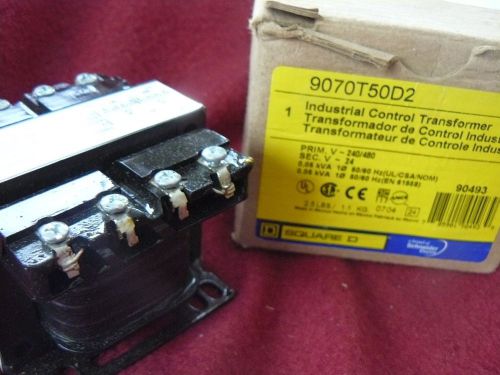 Square D Industrial Control Transformer 9070T50D2 Voltage 240/480V Item #90493
