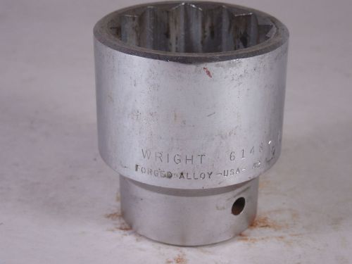 Wright tool 6148 1 1/2&#034; forged alloy 3/4&#034; drive 12 point standard socket usa for sale