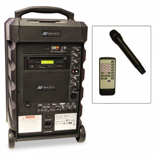 Amplivox titan wireless portable pa system, 100w amp (aplsw800) for sale