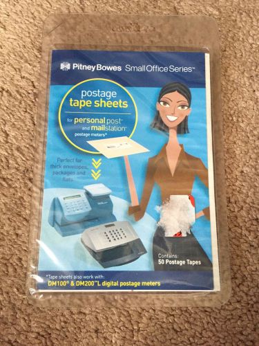 Pitney Bowes Small Office Series Postage Tape Sheets 50 Count DM100 DM200L