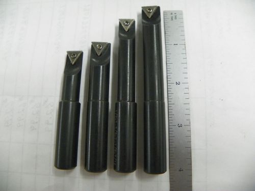 4pc 1/2&#034; INDEXABLE BORING BAR SET TCMT CARBIDE INSERTS   A829