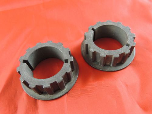 Lot of 2 Crank Driven Pulleys  13 Tooth - 1 1/4&#034; Bore - 1/8&#034; Keyway 1/2&#034; Width