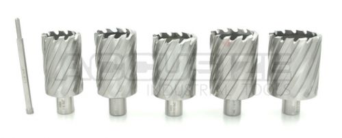 6 pcs 1-9/16&#034; to 2-1/16&#034; annular cutters, 2&#034; cutting depth with pilot pin, #r1 for sale
