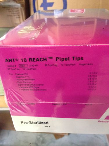 ART Barrier Hinged Rack Pipette Tips full case 960 tips 10ul micropoint