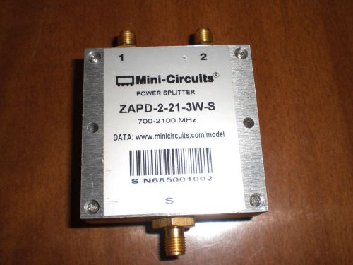 Mini-Circuits ZAPD-2-21-3W-S  2-Way Power Splitter/Combiner 700-2100 MHz, SMA
