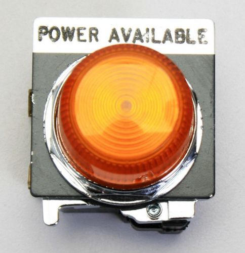Cutler Hammer Power Indicator 10250T/91000T POWER AVAILABLE ORANGE