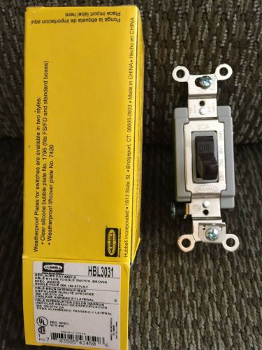 7-NEW - HUBBELL HBL3031 SWITCH 30 Amp 120-277V