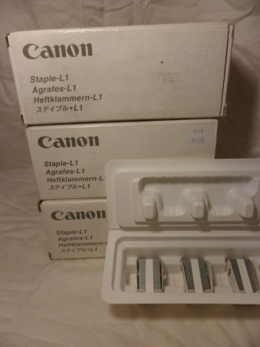3 Boxes of Genuine Canon Type L1 / M1 (0253A001AA) Staple Refills - New in Boxes