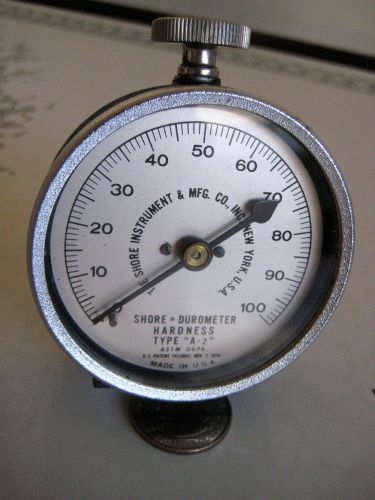 Vintage Shore Durometer Hardness Tester Type A-2 ASTM D676 Jamaica New York EUC