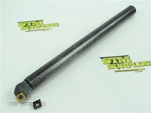 Kennametal indexable boring bar 3/4&#034; x 10&#034;  s12 sclpr3 + carbide insert for sale