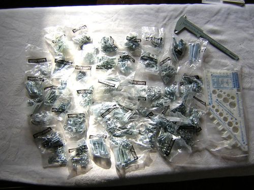 Large bag of &#034;work shop&#039;s&#034;  nuts &amp; bolts - assortment of 51 packets new in bag for sale