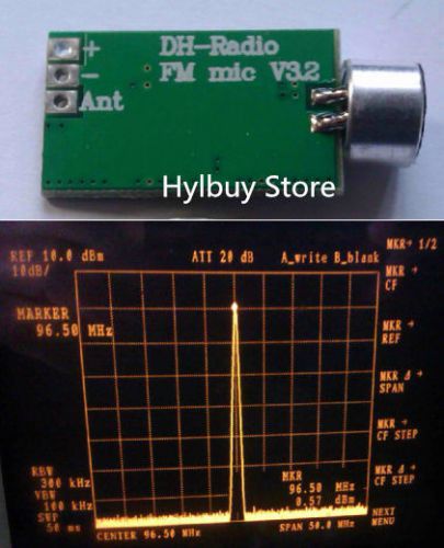 88-108 MHZ FM microphone wireless audio transmitter FM transmitter module V3.2