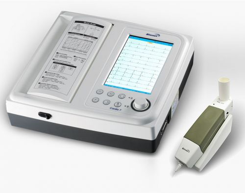 New ! bionet cardio 7-s 12 ch 10 lead interpretive ecg w/spirometer, cardio 7-s for sale