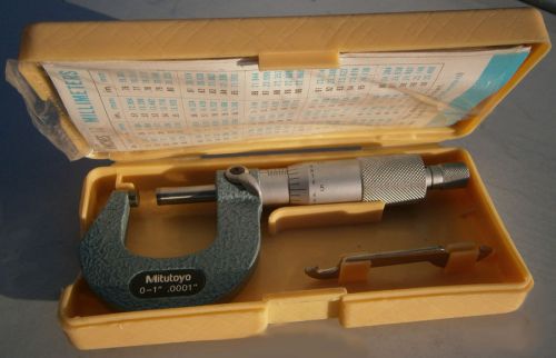 Mitutoyo 1 inch Micrometer, .0001. Machinist inspection
