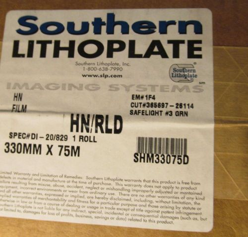 New roll 13&#034; x 246&#039; southern lithoplate hn/rld dual spectrum high contrast film for sale