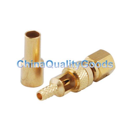 Smc crimp male straight connector for lmr100.rg316 for sale