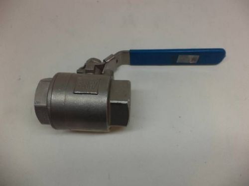 NEW FNW STAINLESS STEEL 1 1/2&#034; BALL VALVE CF8M 1000WOG