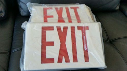 LED Exit Lighting Fixture Signs (2)