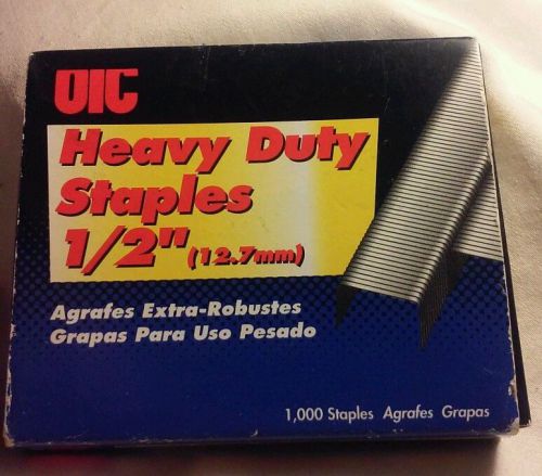 OIC Heavy Duty Staples 1/2&#034; chisel point 1000 count Officemate International