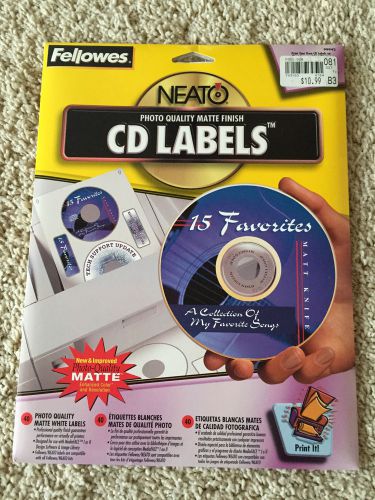 Fellowes CD labels Neato Photo Quality Matte Finish - 40 labels