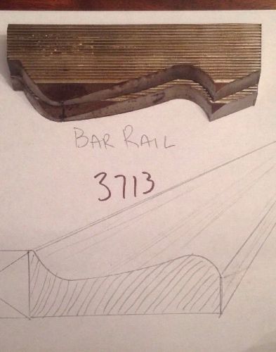 Lot 3713 Bar Rail Moulding Weinig / WKW Corrugated Knives Shaper Moulder