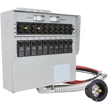 Reliance Controls Q310A  10-Ciruit Transfer Switch, 125-250-Volt