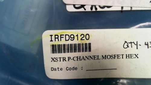 20-pcs fet/mosfet trans mosfet p-ch 100v 1a 4-pin hexdip ir irfd9120 9120 for sale