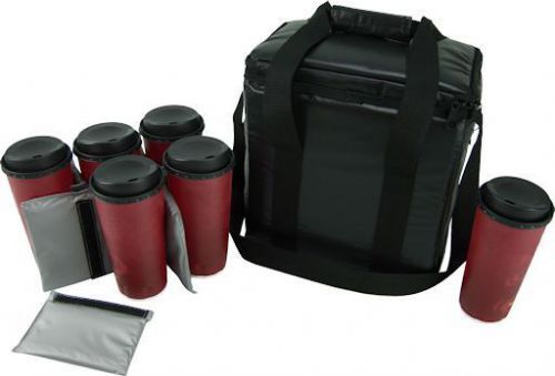 Case of 4 ovenhot black beverage coffee delivery bag new for sale
