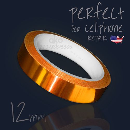 ADHESIVE 12mm x 100 Ft Heat Resistant Tape for Samsung S5 S4 Note iPhone 6 5 4
