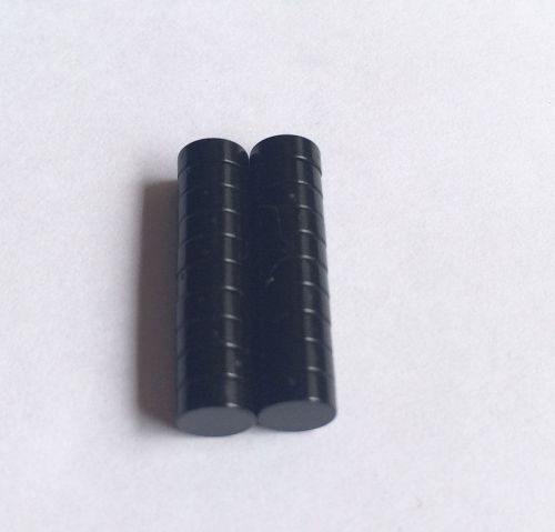 20pcs Neodymium magnets disc N35 5mm x 2mm BLACK Epoxy fridge craft 5x2