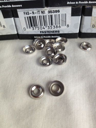 400- FAS-N-IT No 6. Finishing Washer Nickel Plated. 4 Boxes Of 100=400 #35386