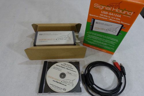 Signal Hound USB-124A 100 kHz to 12.4GHz Spectrum Analyzer / measuring receiver