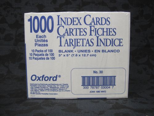 Pack Of 1000 Blank 3x5 Oxford Index Cards 10 Packs Of 100