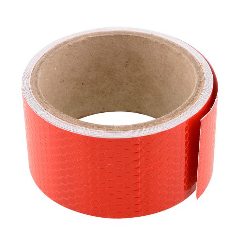 Hot 3M Fluorescence Red Night Reflective Car Warning Conspicuity Tape Strip