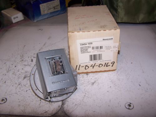 NEW HONEYWELL C645A 1030 GAS/AIR PRESSURE SWITCH 120/240 VAC 7.4/3.7 AMPS